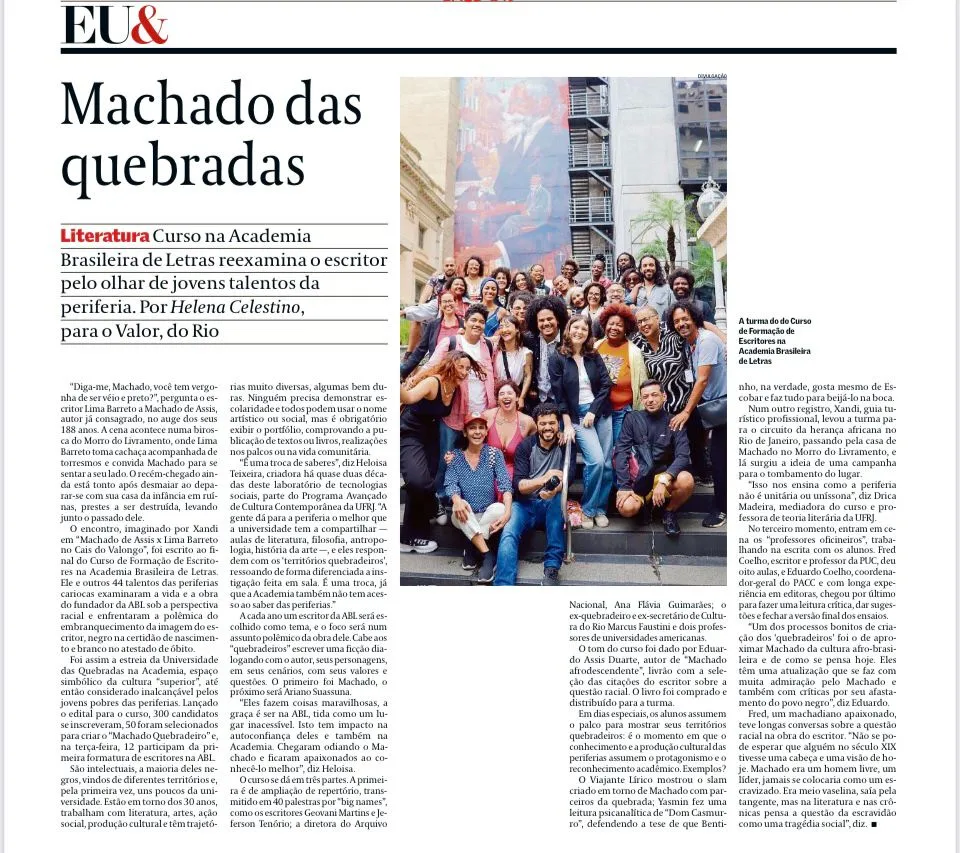 Machado das quebradas marry estery conselhos literários