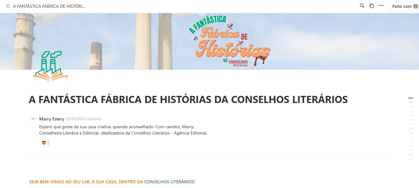 A fantástica fábrica de histórias